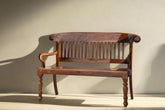 Indian Hand Carved Sheesham Wood Bench B3